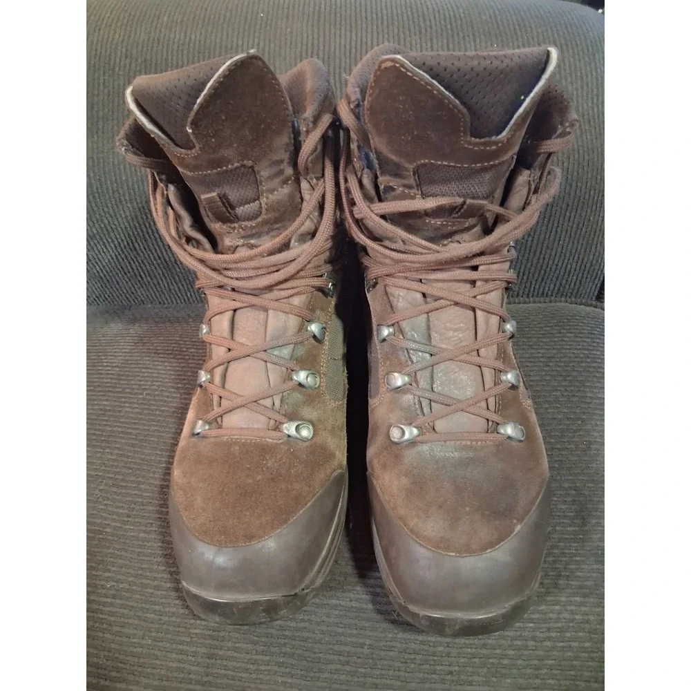 Lowa Gore-Tex Hiking Boots Mens 10 Brown Suede Waterproof Tactical Outdoor Shoes